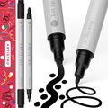 ARTISTRO 2 Black Dual-Tip Acrylic Paint Pens by ARTISTRO