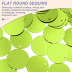 MECCANIXITY 700 Pcs Flat Round Sequins 15mm/0.6 Inch Loose Paillettes Craft - Image 3