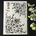TIAMECH A4 Reusable Flower Edge Frame Stencil - Image 7