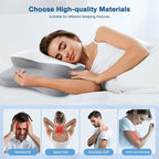 Cervical Pillow for Neck Pain Relief, Cooling Contour Memory Foam Pillows - Image 4
