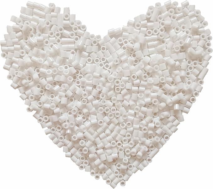 6000 Pcs Beads Fuse Beads - 5mm White Melting Beads by Yowamho