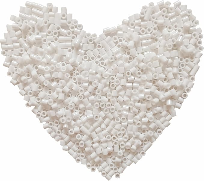 6000 Pcs Beads Fuse Beads - 5mm White Melting Beads by Yowamho