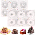 HUAKENER 2 Pcs Mini Fluted Cake Pan, 6-Cavity Fluted Tube Cake Pan, Non-stick by HUAKENER