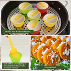 24 Pcs Silicone Puto Molder Filipino, BPA-Free Non-Stick Puto Mold Cups - Image 5