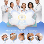 Cervical Neck Pillow, Ergonomic Memory Foam Pillows - Image 3