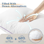 JOLLYVOGUE Pillows King Size Set of 2, Washable Supportive Bed Pillows - Image 3