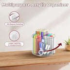 Absonic Pencil Holder for Kids, 360 Rotating Pen Holder for Desk Organizer and - Image 3