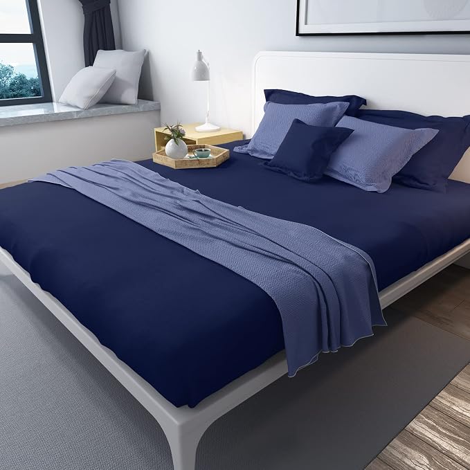 Lirex 2-Pack Queen Size Flat Sheet Set, Ultra-Soft Brushed 1800 Microfiber - Image 5
