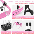 Magnifying Glass with Light, 1.5X-5.0X Magnifying Glasses, Rechargeable - Image 6