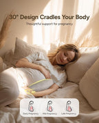 Pregnancy Wedge Pillow for Sleeping, Adjustable Maternity Pillow for Side - Image 4