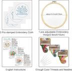 Louise Maelys 3 Pcs Floral Book Embroidery Kit - Image 2