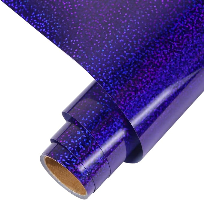 TORC Navy Blue Holographic HTV Heat Transfer Vinyl Roll 12 in x 5 ft Iron-on by TORC