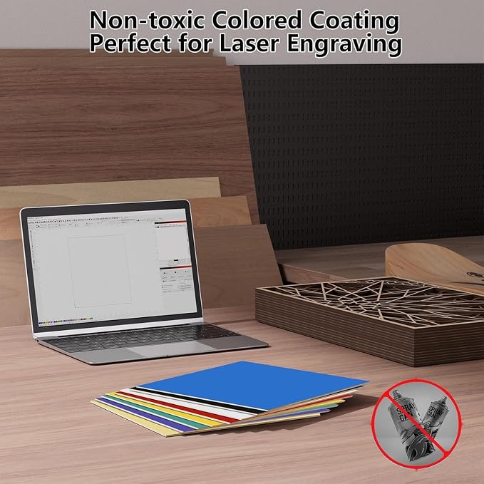 4 Pack Pre-Painted Colored Plywood Sheets, DIY Crafts, Models Making - Image 6