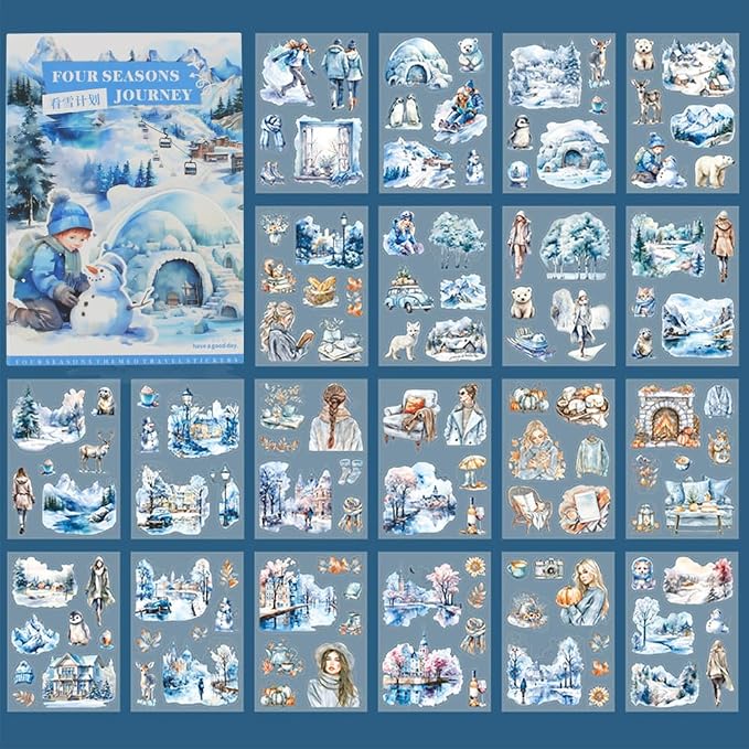 Winter Pre-Cut Journal Sticker Book - Image 2