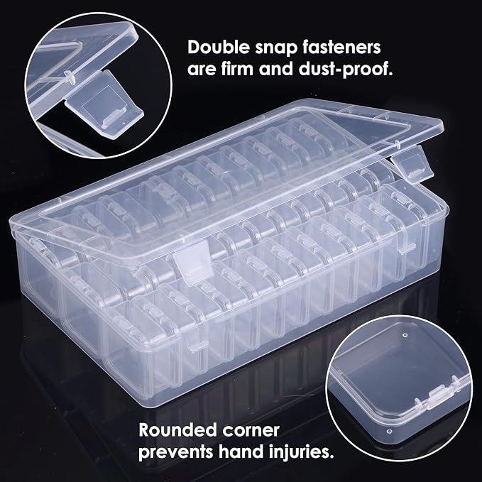 OUTUXED Bead Organizer Box, Mini Craft Storage Containers Boxes - Image 3