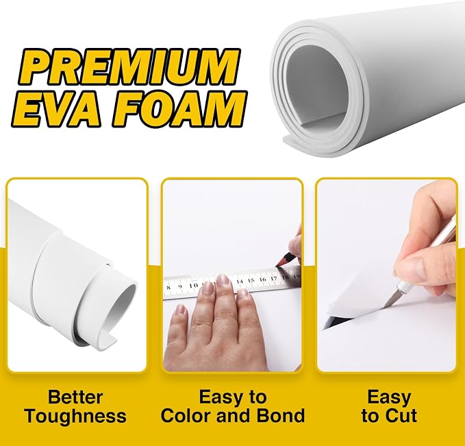 MEARCOOH 2-Pack Large EVA Foam Sheets, 35.5" x 59" Sheet Premium High Density - Image 3