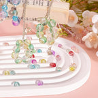 XSEINO 24 Colors 1200PCS Transparent Gradient Glass Beads Kit 6mm DIY Craft - Image 7
