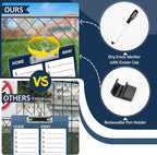 WISYOK Double-Sided Dry Erase Baseball Clipboard - Image 4