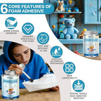 Foam Glue, Strong Adhesion, Quick-Drying, Transparent, Waterproof, Flexible | - Image 2
