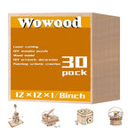 30 Pack Basswood Sheets, 3mm Plywood by Wowood