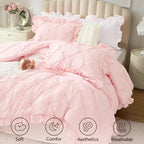 BEDELITE Baby Pink Twin Comforter Set - Image 2