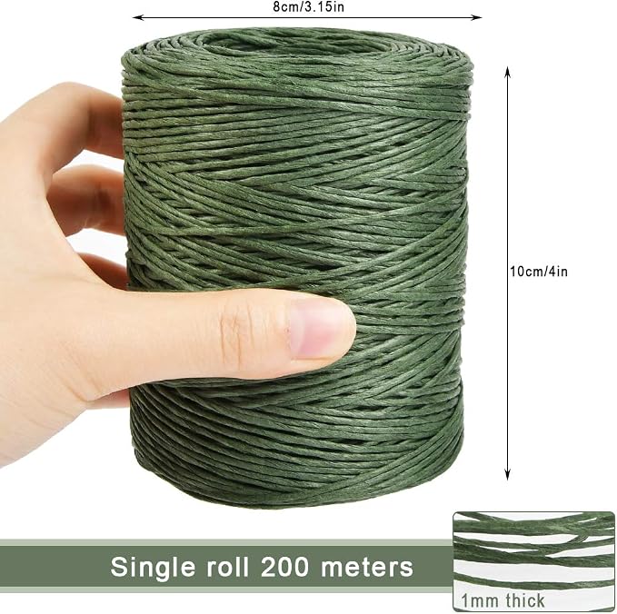 TIMESETL 656 Feet Floral Bind Wire Rustic Vine Wrapping Wire, Paper Covered - Image 2