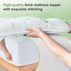 California King Size Mattress Topper Viscose Derived from Bamboo, Soft Thick - Image 5