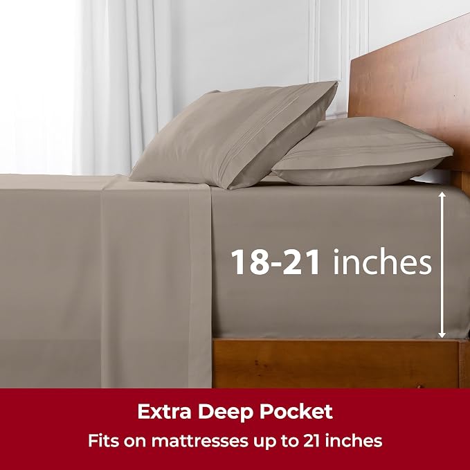 Mellanni Extra Deep King Sheets - Image 6