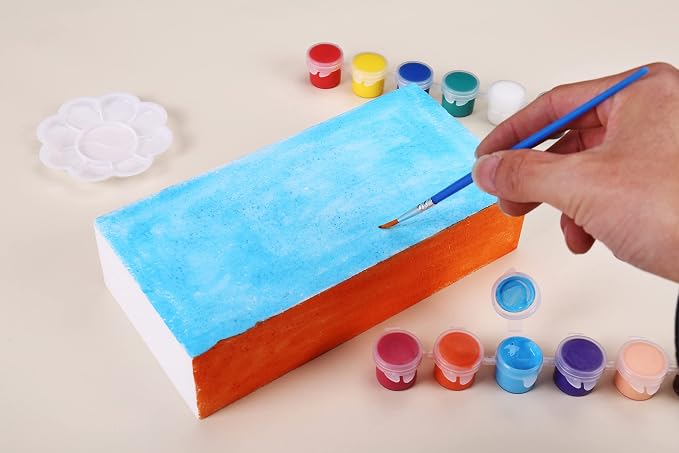 AMZQNART 4pcs 8x4x2in Craft Foam Blocks White - Image 4