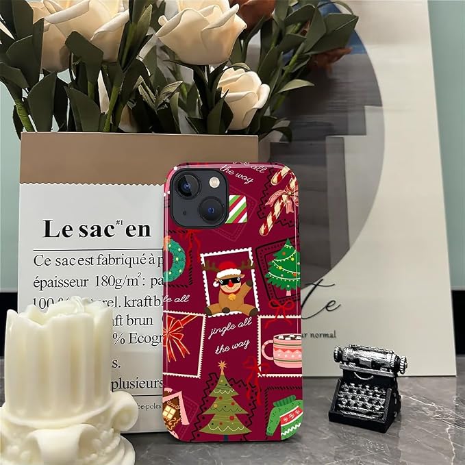 Case for iPhone 15, Scratch Resistant Hybrid Double Layer Hard Shell，Coquette - Image 3