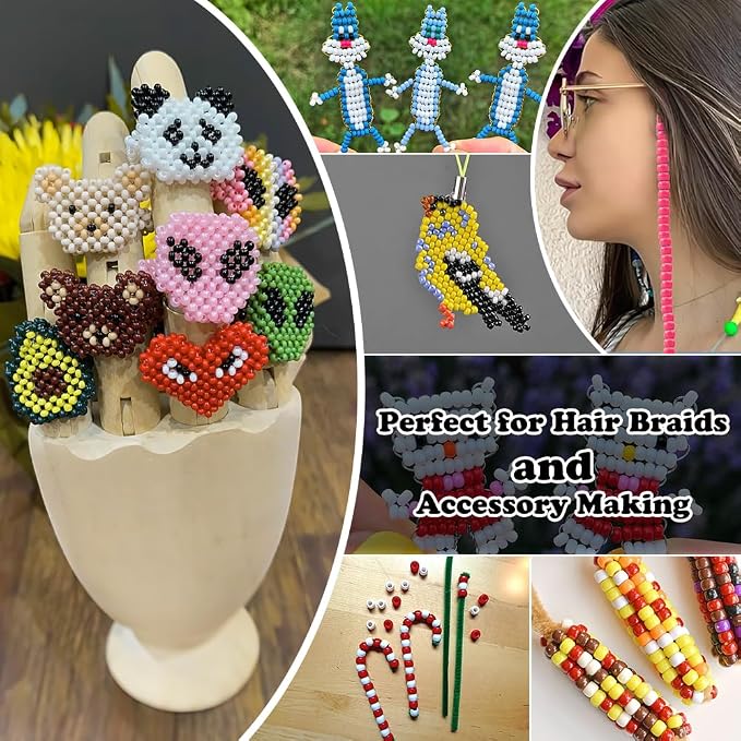QPIXVB 1100PCS Pony Beads, Beads - Image 3