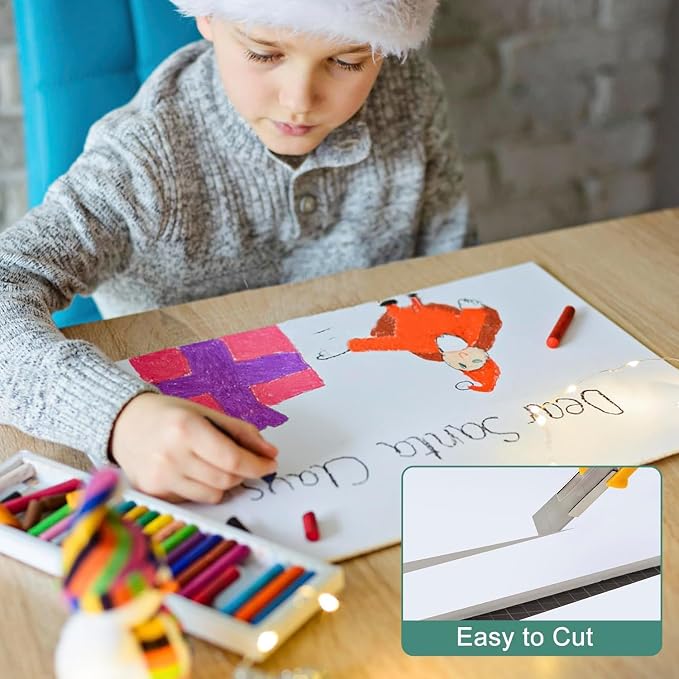 MYFAMIREA 24 Pack White Foam Board 24" x 36", 3/16" Thick Board Poster - Image 3