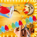 69Ft Christmas Light Bulb Bulletin Board Border Xmas Light - Image 3