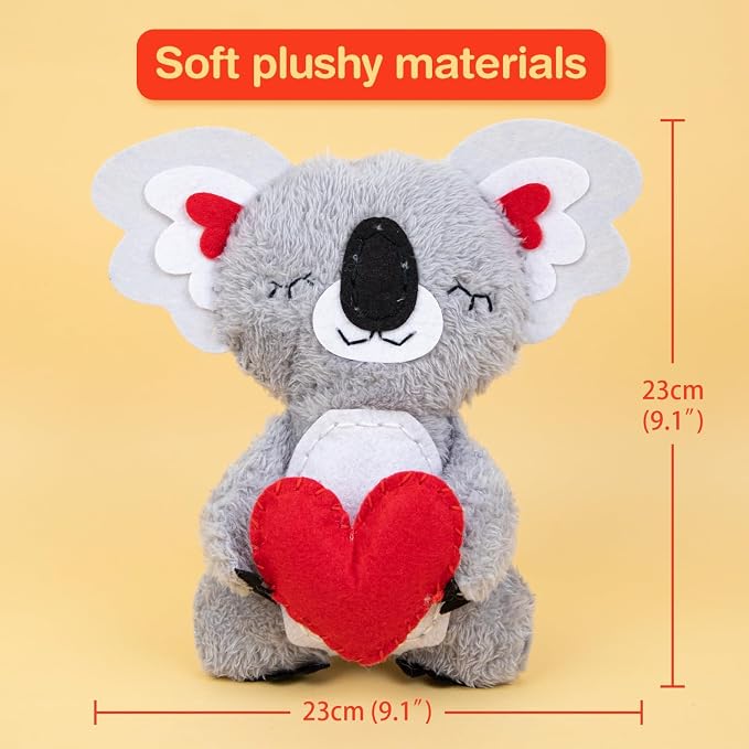 Avenir Sewing Kit for Kids Beginners My First Learn to Sew Craft, Plush Animal - Image 4