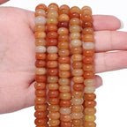 Songxi 5x8mm Natural Red Aventurine Stone Rondelle Beads, Gemstone by SongXi