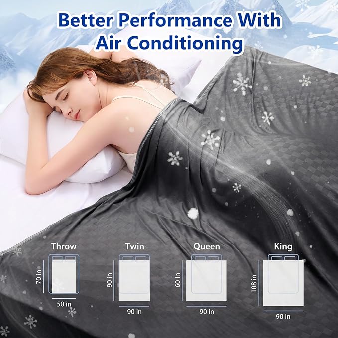 Topcee Cooling Blanket Throw- 50"x60" Summer Cooling Throw Blanket - Image 7