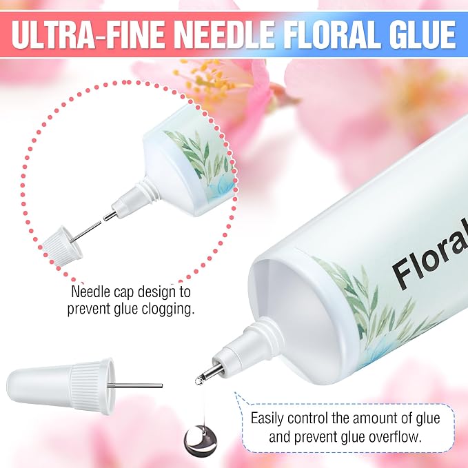 MotiMind 2 Pack Floral Glue 50 ml, Fast Drying Flower Floral Adhesive | Strong - Image 3