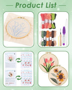 ERKOON Punch Needle Kit Adults Beginners, Needling Punching Project - Image 2