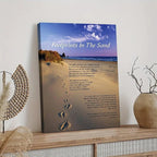 Zapeeitt Footprints in the Sand Wall Art, 16x24inch | Inspirational Christian - Image 4