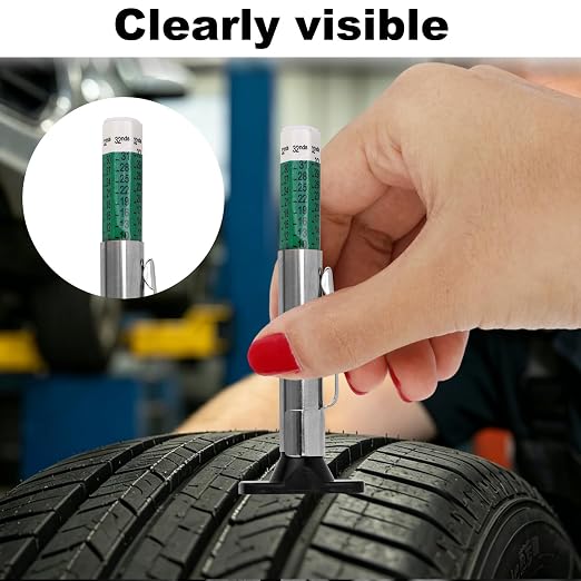 NQEUEPN Brake Pad Thickness Gauge Set, Tire Tread Depth Gauge & Valve Stem Caps - Image 5