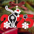 God Say You are Christian Christmas Ornament 2025, God Says I am 2D Flat by KATINAT