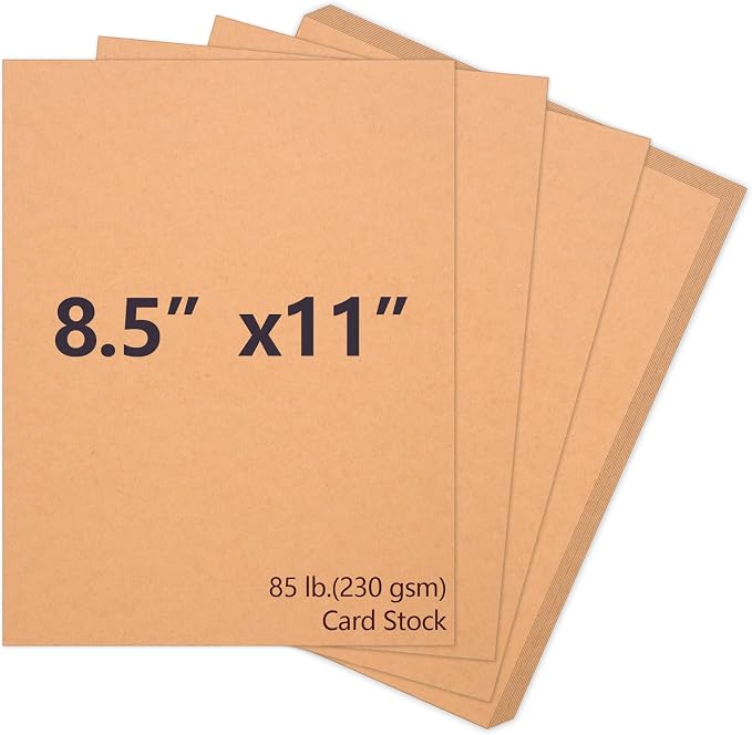 Joyberg Brown Cardstock 8.5 x 11, 230gsm Cover Cardstock Paper, 85 Lb Heavy by Joyberg