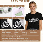 White Glitter HTV Heat Transfer Vinyl - Image 2