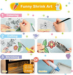 286 PCS Shrink Art Paper Kit Includes 14 PCS Shrink Plastic Sheets and 272 PCS - Image 3