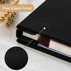 potricher Large Photo Album Self Adhesive 3x5 4x6 5x7 8x10 Pictures Linen Cover - Image 5