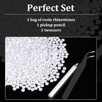 5000pcs 2mm Resin Rhinestones Bulk - Image 4
