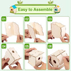 24 Sets DIY Wood Birdhouse Bulk - Image 3