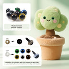 TOAOB 140pcs 10mm Colorful Plastic Safety Eyes Craft Eyes - Image 3