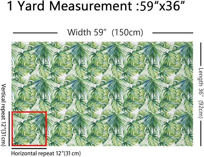 Palm Leaves Fabric by The Yard, Tropical Wild Safari Island Soft Flannel - Image 2