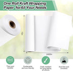 Phinus Craft Paper Roll 15''×2400'', Industrial-Grade Kraft Paper Roll - Image 2